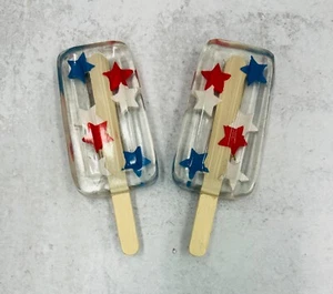 2 vassoi a più livelli in resina patriottica decorazione tavolo 5""x2,5" - Foto 1 di 2