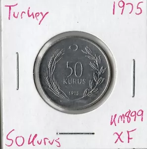Coin Türkiye 50 Kurus 1975 KM899 - Picture 1 of 1