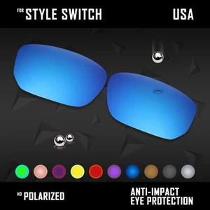 Anti Scratch Polarized Replacement Lenses for-Oakley Style Switch OO9194 Options - Imagen 1 de 34