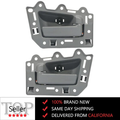 Manija de puerta interior gris para Jeep Grand Cherokee 2005-2011 trasera izquierda derecha 2 piezas Foto 1 de 4