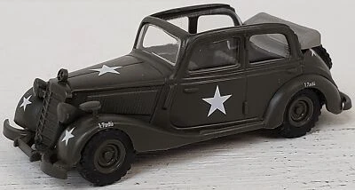 Busch NEW HO 1/87 Scale Mercedes Benz 170V Cabriolet US Army in Olive Drab - Image 1 of 4