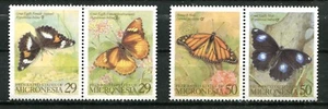MICRONESIA 1993, BUTTERFLIES, Scott 182-183 ( 2 PAIRS), MNH - Picture 1 of 1