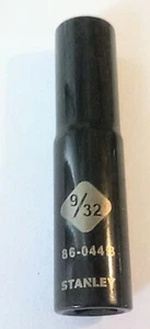 Stanley 9/32" x 1/4" Deep Socket 86-044B Black Chrome 6 Pt Free USA Shipping - Picture 1 of 3