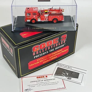 Code 3 Collectibles 12397 LA County Engine 16 Ward LaFrance Pumper 1/64 Scale - Picture 1 of 14