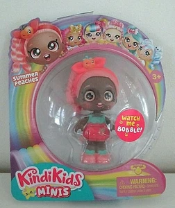 KindiKids Minis Summer Peaches Wackelkopf beweglich 3,5" Mädchen Puppe Figur - Bild 1 von 2