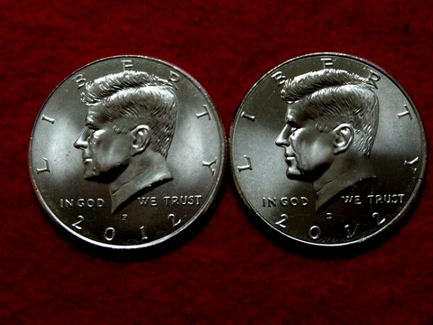 2012 P  D KENNEDY  UNC+ CLAD HALF DOLLARS  ITEM #57R Cover