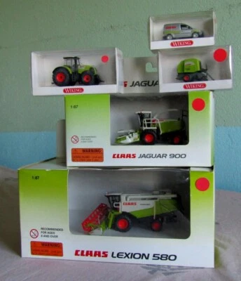 COLLECTION de 5 machines - " CLAAS  " - NORSCOT  et  WIKING - 1/87 - Photo 1/4