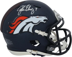 John Elway Denver Broncos Autographed Riddell 2024 Speed Mini Helmet - Picture 1 of 3