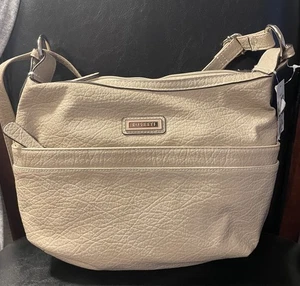 Bolso de hombro Rosetti para mujer color tostado con correa ajustable -Cremalleras - Bolsillos -NUEVO - Imagen 1 de 8