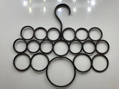 18槽领带、腰带、围巾支架金属多功能配件衣架重型 — 第 1/4 张图片