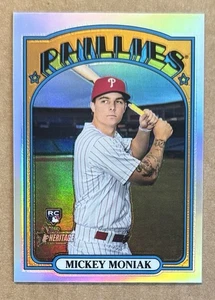 2021 Topps Heritage High Number - Mickey Moniak #653 Chrome Refractor /572 (RC) - Picture 1 of 2
