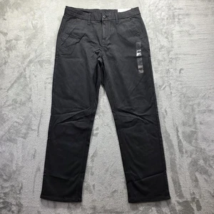 American Eagle Pants Womens 10 Black Super High-Rise Straight Stretch Chino - Picture 1 of 13