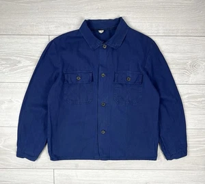 Le Laboureur Vintage 70s French Blue Work Chore Jacket Mens Size L - Picture 1 of 7