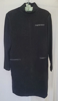 Vestido Jessica Howard de gamuza sintética, forrado negro talla 8 Foto 1 de 4