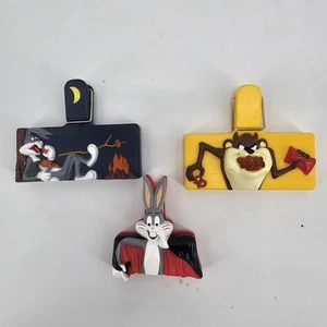 Vintage Looney Tunes Chip Snack Clips 3D 1989 Applause Rare - Picture 1 of 15