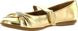 Little Angel Girls Kammi-191E Heart Pendant Ballerina Flats - Picture 1 of 16