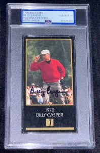 Billy Casper "1970 Masters" 1993 Grand Slam Golf Signed Rookie Card Auto PSA 10 - Picture 1 of 3