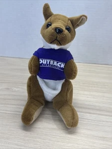 Rare 90’s Outback Steakhouse Kangaroo Mascot Advertising Plush - Picture 1 of 8