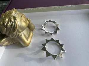 Ohrringe Ohrstecker rund XXL silber -mega schön Pierre Lang w. Neu - Bild 1 von 1