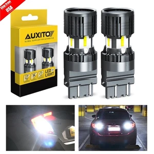 AUXITO 3156 3157 LED Backup Reverse Light Bulbs 6000K Xenon White Bright 3000LM - Picture 1 of 15