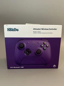 8BitDo Ultimate 2 Controller w/Charging Dock  2.5G Bluetooth Brand New - Picture 1 of 4