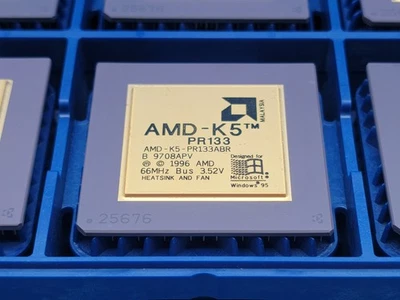 AMD AMD-5 PR133 K5 AMD-K5-PR133ABR Gold Top ✅ Very Very Rare Vintage - Image 1 of 3