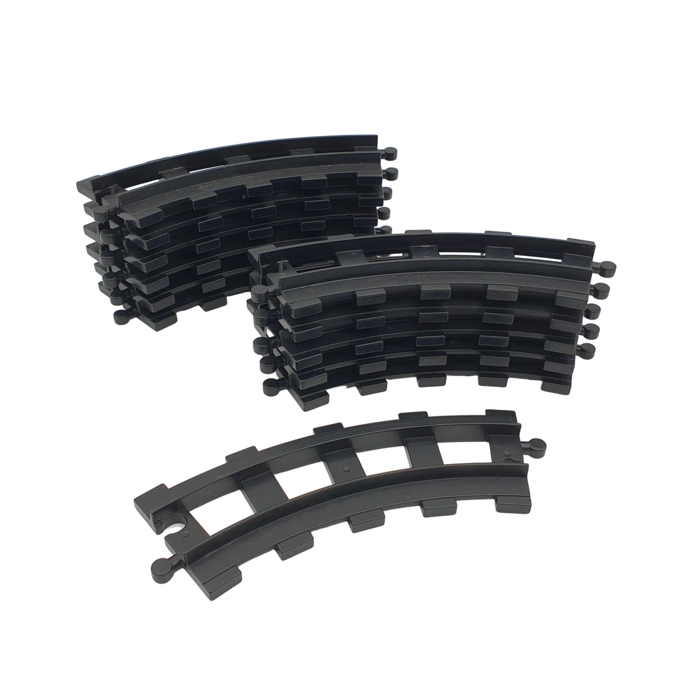 Lego® Duplo TRAIN Tracks 12 BLACK Track Curved (long) - Image 1 of 1