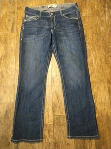 Ariat Jeans Damen 34R REAL Denim Dresden Mid Rise Stretch Ivy Stackable Straight - Bild 1 von 8