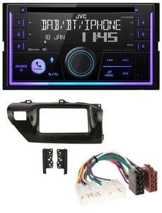 JVC MP3 USB 2DIN DAB Bluetooth CD Autoradio für Toyota Hilux (2015-2020) - Bild 1 von 8