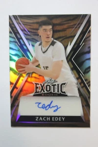 ZACH EDEY 2023 Leaf LIMITED #2of5 EXOTIC TIGER REFRACTOR COLOR Autograph Rookie - Picture 1 of 8