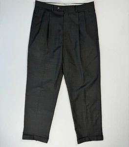 Pantalones de vestir Ralph Lauren para hombre 34x32 ventana puños ligeros carrera informales - Imagen 1 de 7