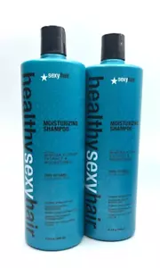 2 x Healthy Sexy Hair Moisturizing Shampoo 1000ml for Regular & Dry Hair - Picture 1 of 1