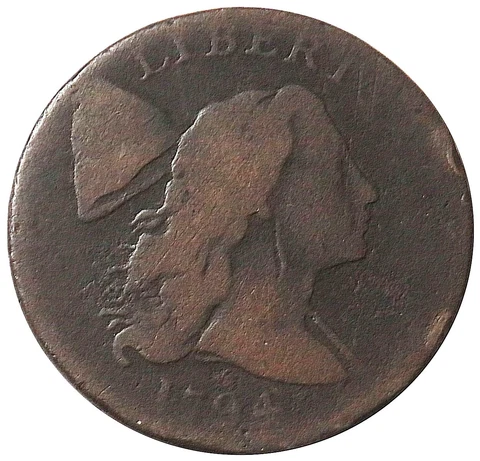 1794 USA LIBERTY CAP FLOWING HAIR LARGE CENT TYPE COIN Cover