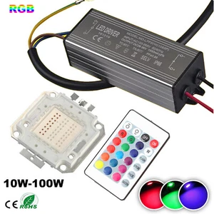 RGB led chip+RGB driver 10W/20W/30W/50W/100W with sensor+24Key remote control - Picture 1 of 27