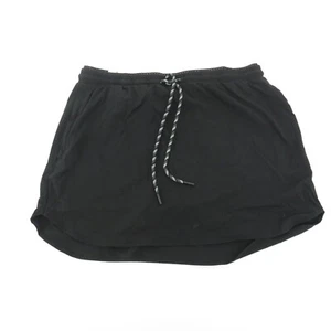 Pantalón Corto Trek Members Mark Tejido M Negro 2 Vías Elastizado Cintura Elástico Cordón Nuevo con Etiquetas - Imagen 1 de 5