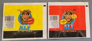 1987 Topps Pair of 2 Different Series Alf Wrappers Only   - Picture 1 of 1