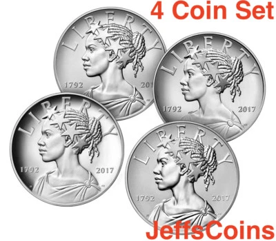 2017 P D S W American Lady Liberty 225th Anniversary SILVER Medal 4oz 99.9% 17XD - Image 1 of 4