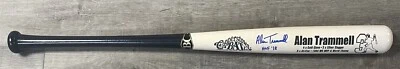 Alan Trammell "HOF 2018” Detroit Tigers Signed COBATCO Stat Baseball Bat JSA - Image 1 of 4