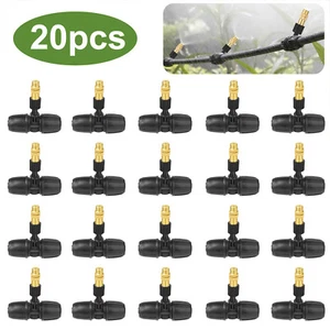 20pcs Brass Misting Nozzles Sprinkler Outdoor Cooling System Garden Sprayer - Picture 1 of 6
