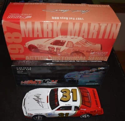 Mark Martin 1986 RCCA Fat Boys BQ Thunderbird Bank autografiado # 31 Foto 1 de 2