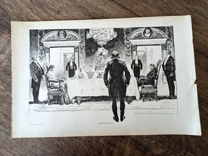 1900 "The Lucky Rich" "Generous" Charles Gibson Girl 2 Sided Print 17" x 11" - Picture 1 of 7