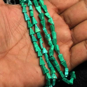 2 Strings Semiprecious Howlite Beads 9x7mm - Picture 1 of 8