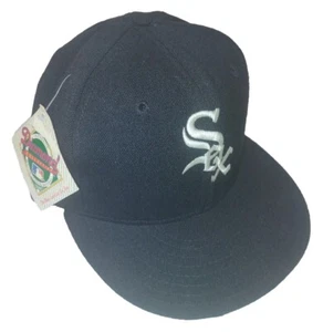 Cappello Berretto Lana Vintage Taglia 7 Chicago White Sox New Era Collezione Diamond USA. - Foto 1 di 9