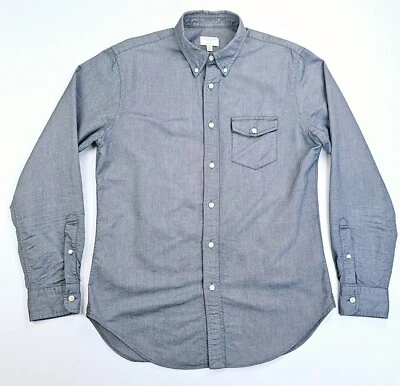 Club Monaco Slim Fit Size Medium Men's Charcoal Gray Oxford Style Button Down - Image 1 of 4