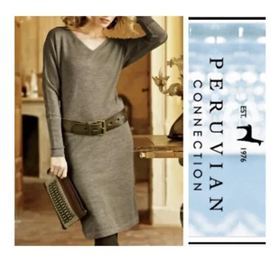 Peruvian Connection Baby Alpaca Silk Lauren Sweater Dress Size XL - Picture 1 of 9