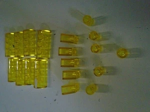Lego Menge 19 Neon Transparent Gelb Klar Stücke - Bild 1 von 1