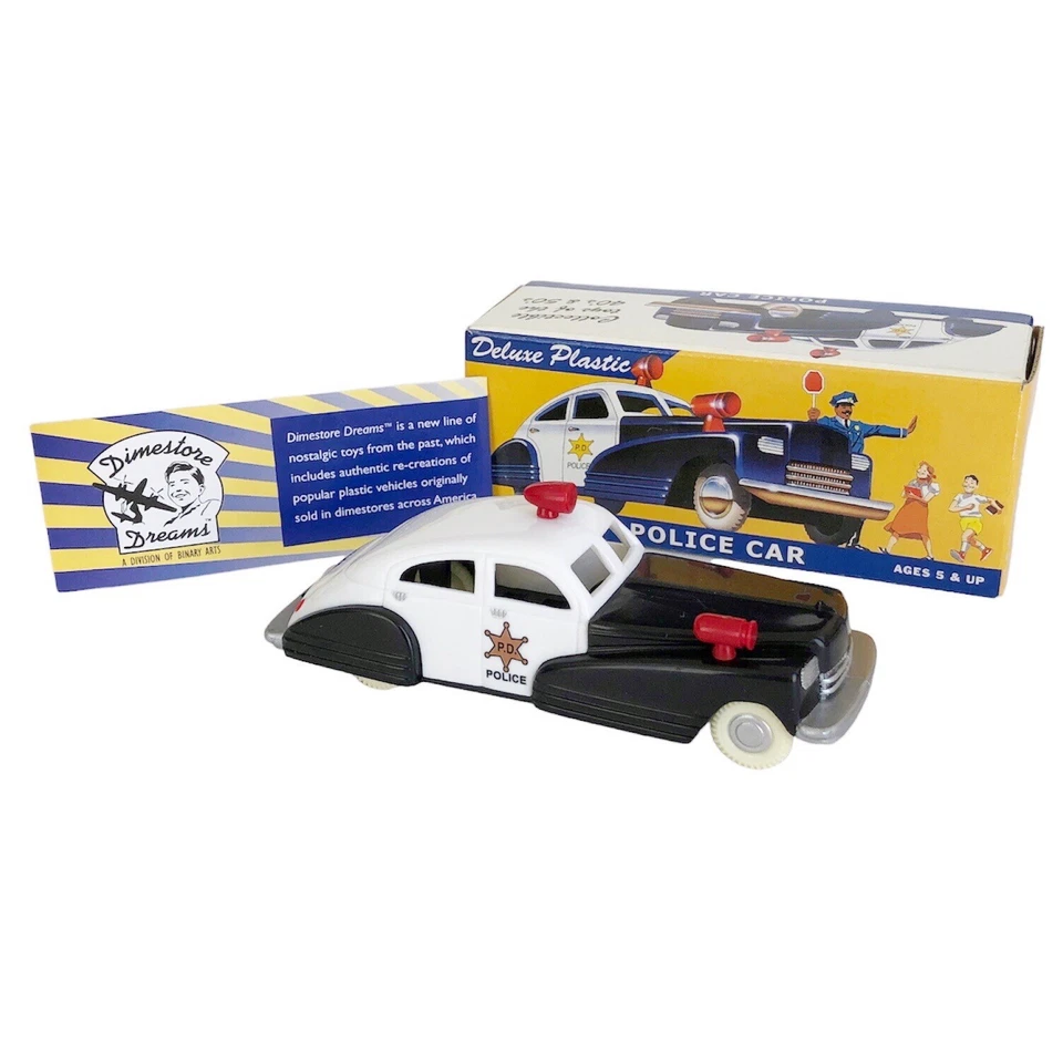 Police Car Deluxe Plastic 1 43 Scale Dimestore Dreams