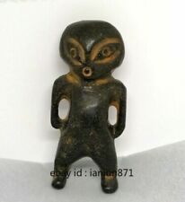 3.65"HONGSHAN Culture Hand-carved Alien carving Meteorite Pendant