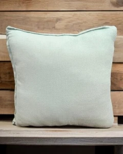 GAUFRE Bamboo Rayon made from Bamboo 24" Dec Pillow- Seaglass H242147 ' - Picture 1 of 3
