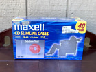 Maxell Slimline Jewel Cases 40 New